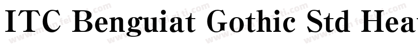 ITC Benguiat Gothic Std Heavy字体转换